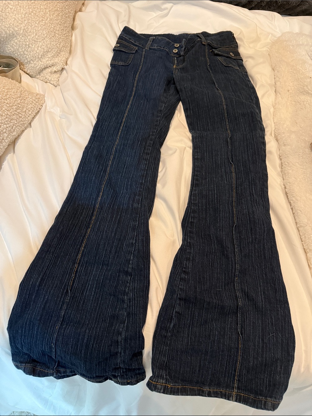 Women's Dark Blue Flared Jeans